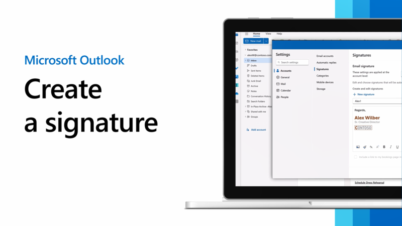Вхід і створення підпису в інтернет-версії Outlook - Підтримка від